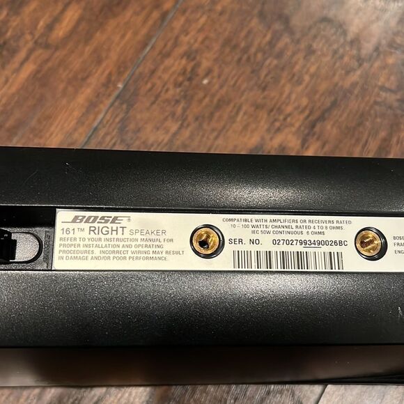 Bose 161 Speaker System Left and Right Speakers Black - Picture 3 of 4